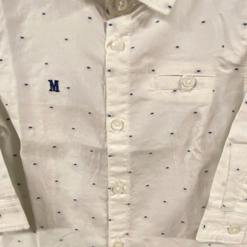 Mayoral camicia neonato bianca fantasia