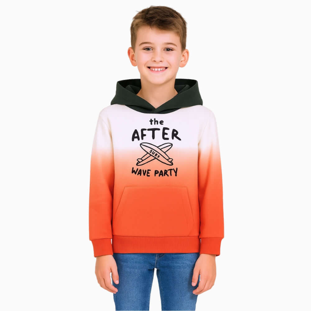 Mayoral felpa con cappuccio bambino arancione