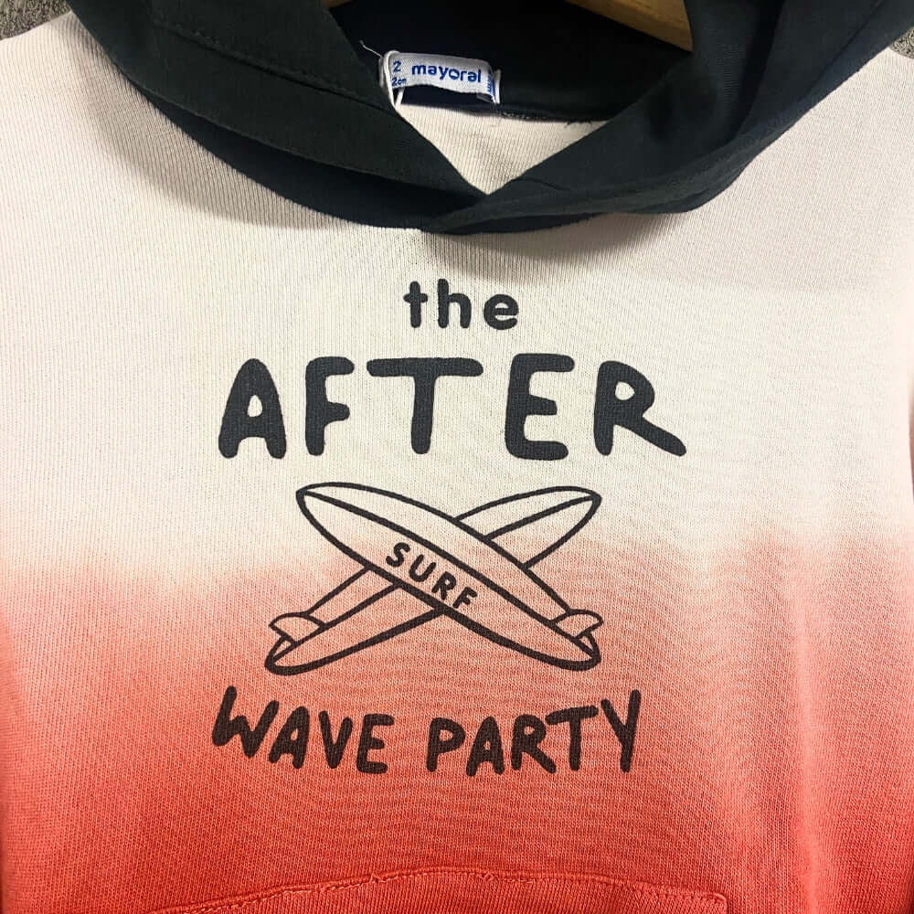 Mayoral felpa con cappuccio bambino arancione