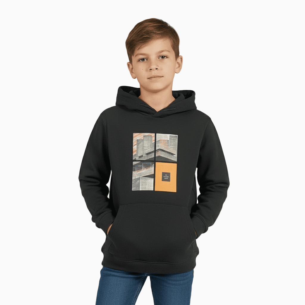 Mayoral felpa con cappuccio bambino nera - Abbigliamento bambini firmato | CDifferent Outlet