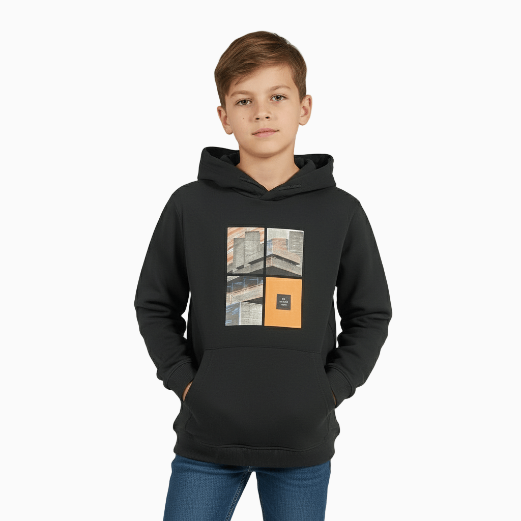 Mayoral felpa con cappuccio bambino nera