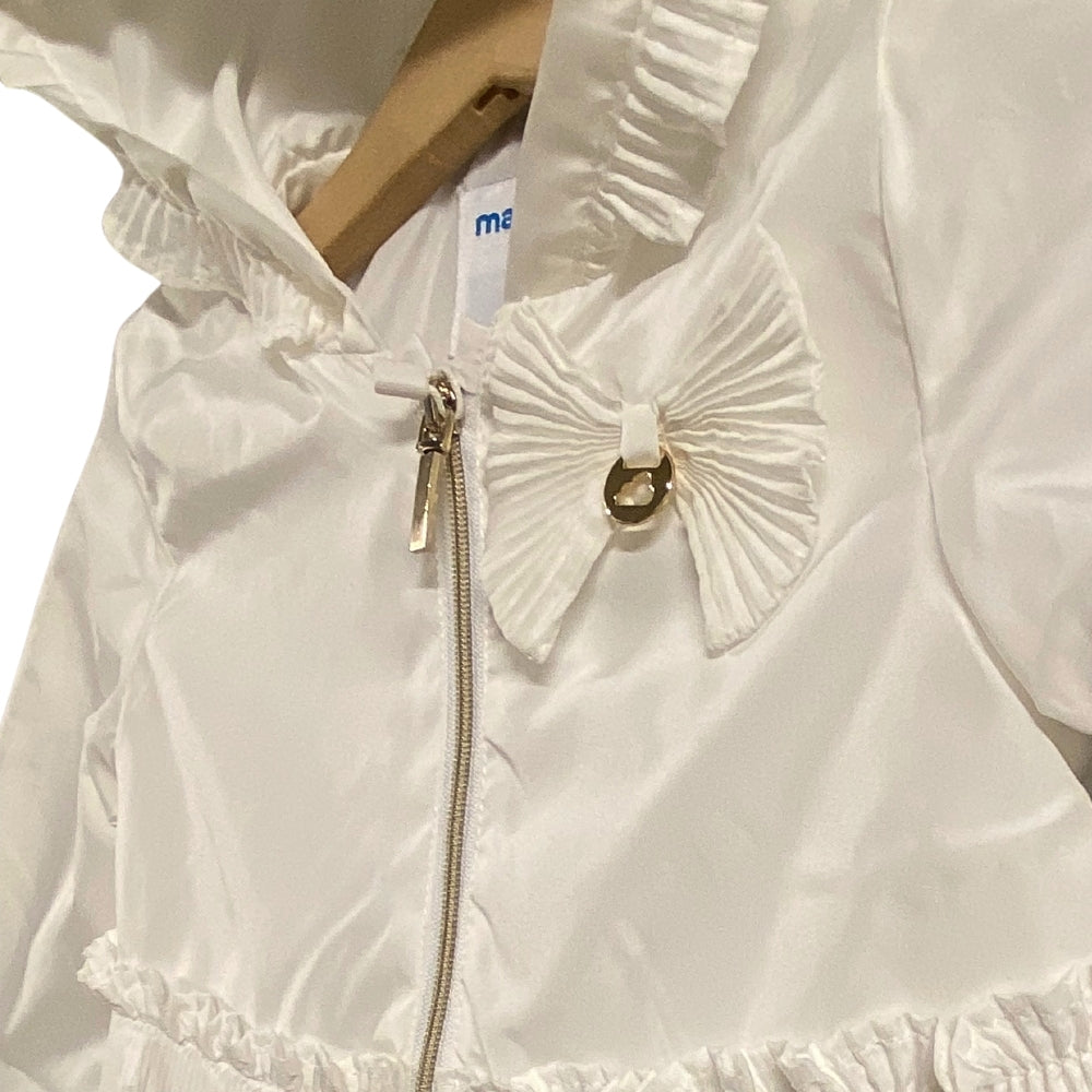 Mayoral giacca plissettata neonata panna