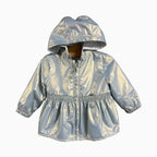 Mayoral giacca reversibile con cappuccio neonata azzurra