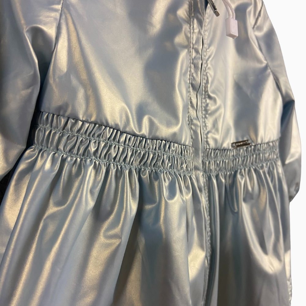 Mayoral giacca reversibile con cappuccio neonata azzurra