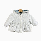 Mayoral giacca reversibile con cappuccio neonata azzurra