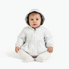 Mayoral giacca reversibile con cappuccio neonata azzurra