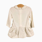 Mayoral neonata abito bianco bottoni perla