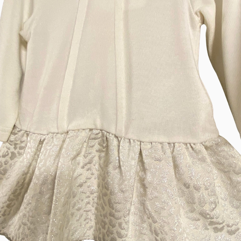 Mayoral neonata abito bianco bottoni perla