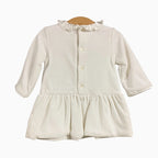 Mayoral neonata abito bianco colletto raso