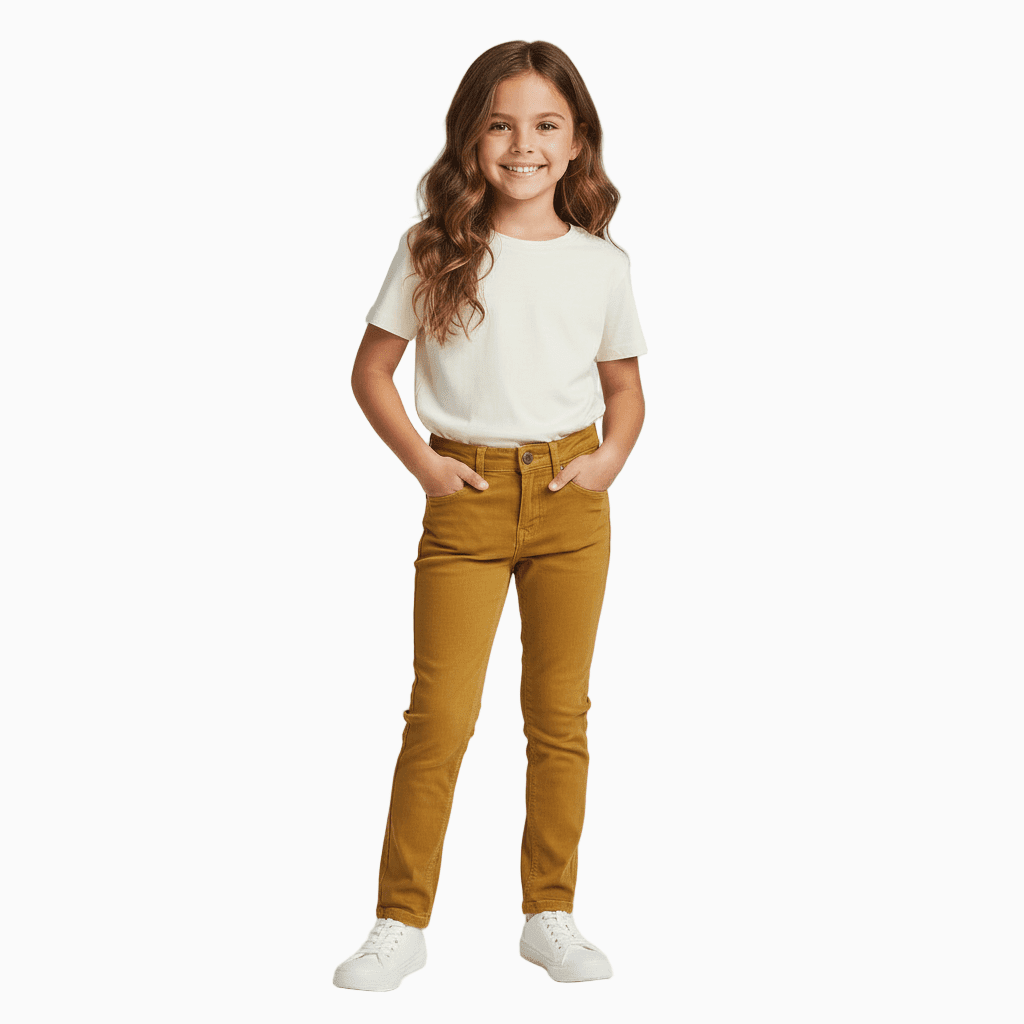 Mayoral pantalone millerighe velluto bambina ocra - Abbigliamento bambini firmato | CDifferent Outlet