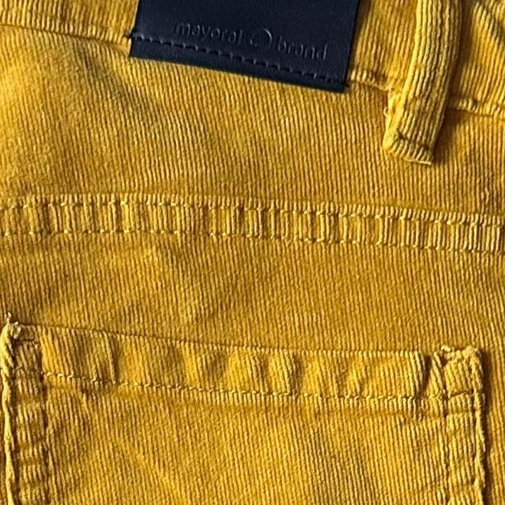 Mayoral pantalone millerighe velluto bambina ocra