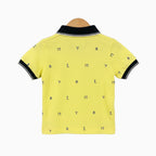 Mayoral polo mezza manica neonato giallo fantasia