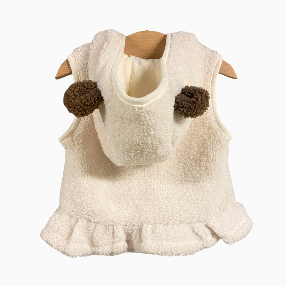 Mayoral smanicato Teddy bambina panna - Abbigliamento bambini firmato | CDifferent Outlet