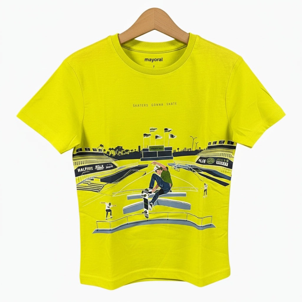 Mayoral t-shirt bambino gialla - Abbigliamento bambini firmato | CDifferent Outlet