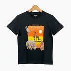 Mayoral t-shirt bambino nera con stampa