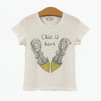 Miss Grant t-shirt mezza manica bianca bambina con dettagli brillanti - Abbigliamento bambini firmato | CDifferent Outlet