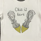Miss Grant t-shirt mezza manica bianca bambina con dettagli brillanti - Abbigliamento bambini firmato | CDifferent Outlet