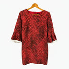 Monnalisa vestito bambina animalier rosso