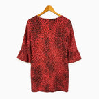 Monnalisa vestito bambina animalier rosso
