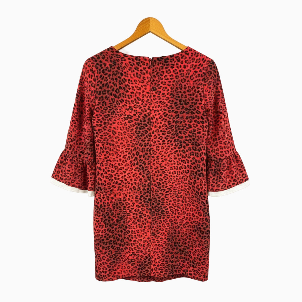 Monnalisa vestito bambina animalier rosso