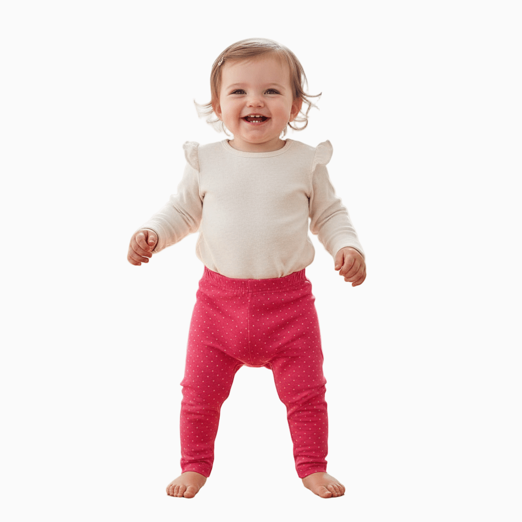 Name It leggings neonata con fantasia rosa