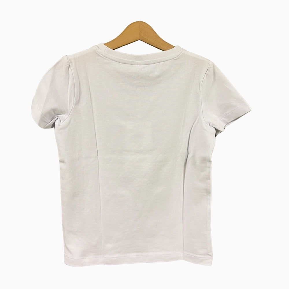 Name-It t-shirt manica corta bambina good vibes bianca