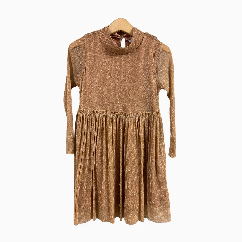 Name It vestito con lurex bambina oro