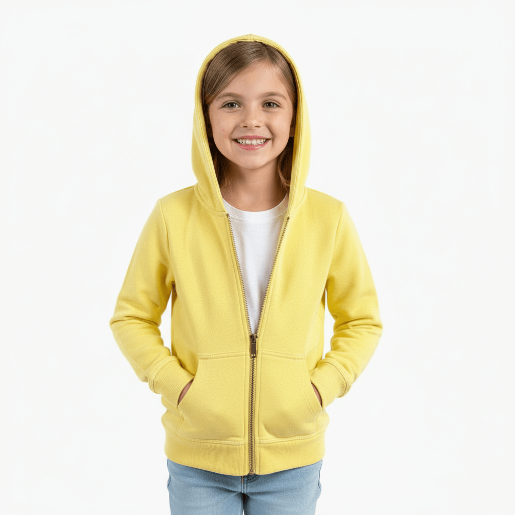 Only felpa bambina gialla