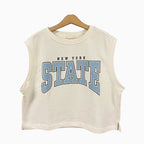 Only felpa smanicata cropped bambina