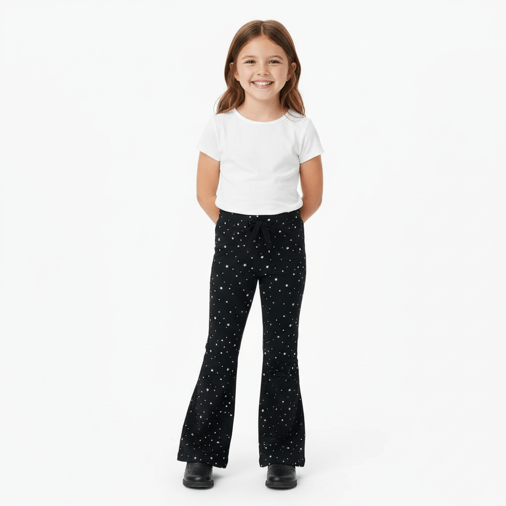 Only leggings bambina fantasia nero