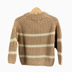 Only maglioncino a righe con girocollo bambina beige - Abbigliamento bambini firmato | CDifferent Outlet