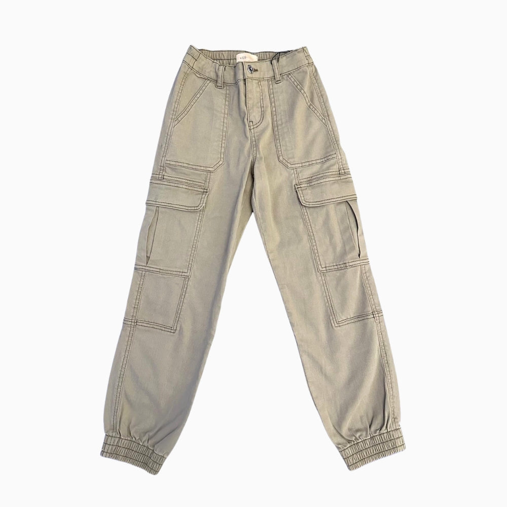 Only pantaloni cargo bambina tortora - Abbigliamento bambini firmato | CDifferent Outlet
