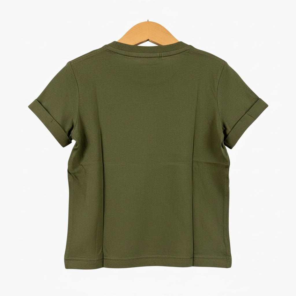 Only t-shirt manica corta Paris bambina verde