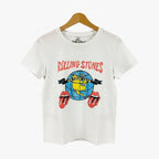 Only t-shirt manica corta bambina bianca Rolling Stones
