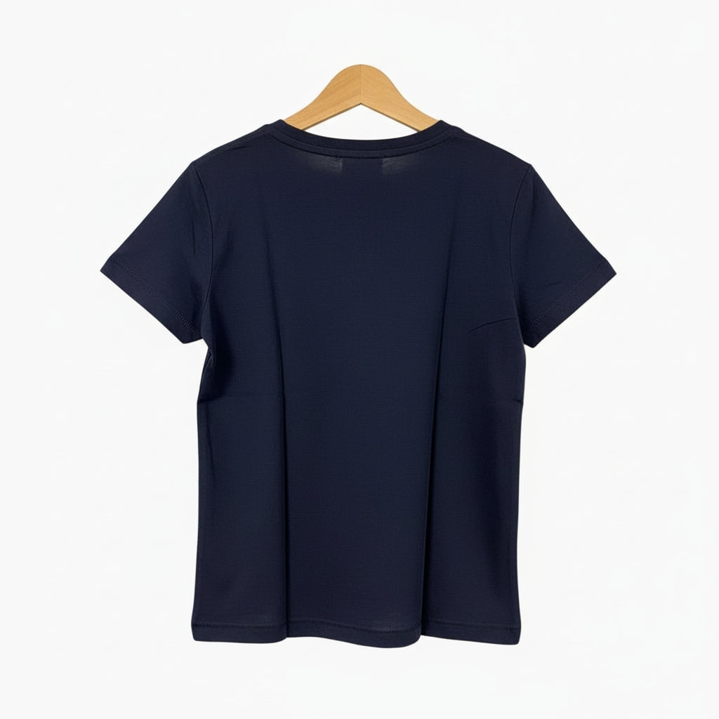 Only t-shirt manica corta bambina college blu