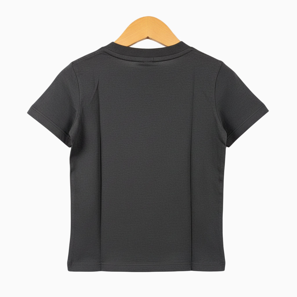 Only t-shirt manica corta bambina con animalier argento - Abbigliamento bambini firmato | CDifferent Outlet