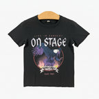 Only t-shirt manica corta bambina nera con aquila - Abbigliamento bambini firmato | CDifferent Outlet