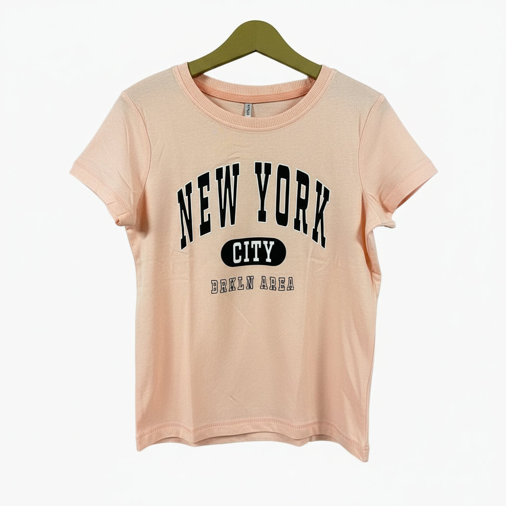 Only t-shirt manica corta bambina rosa