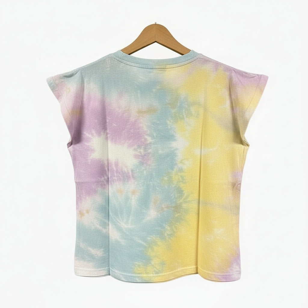 Only t-shirt mezza manica bambina multicolor sfumato
