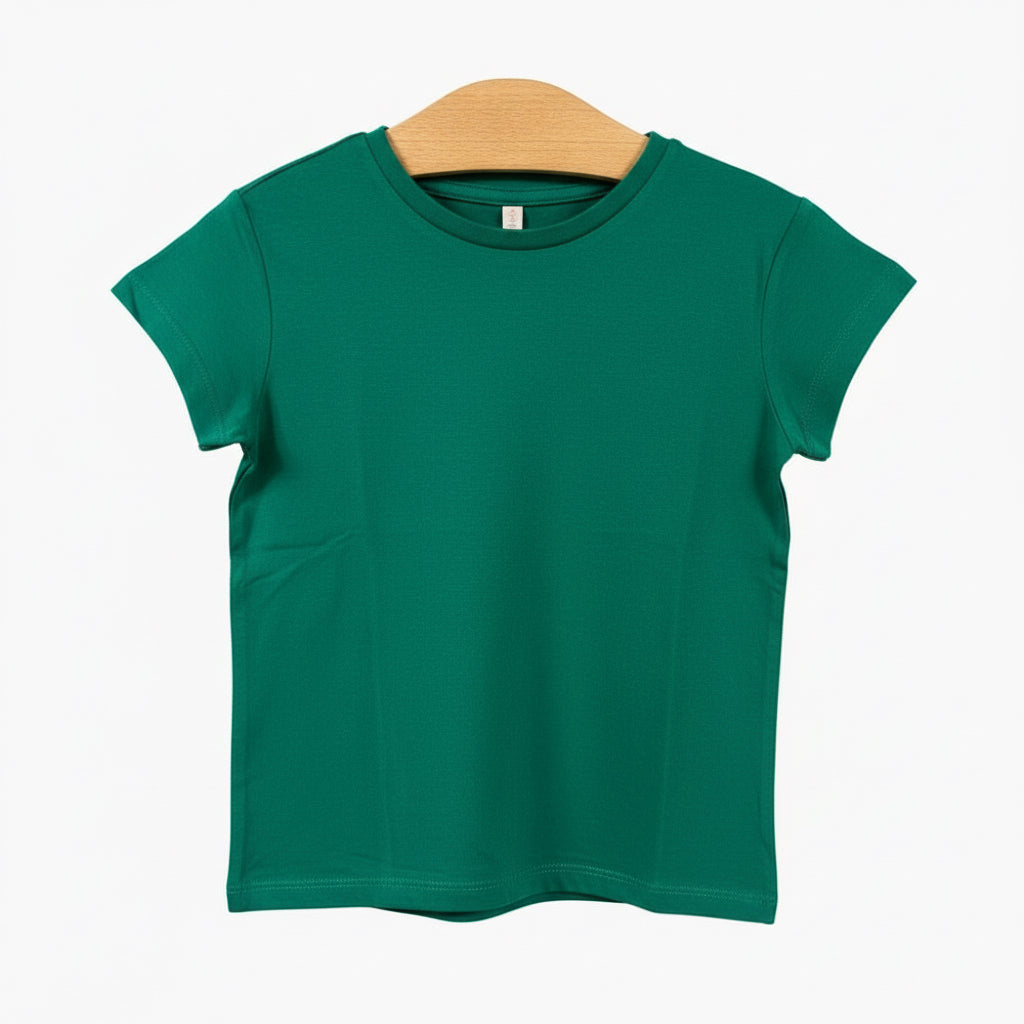 Only t-shirt mezza manica bambina verde