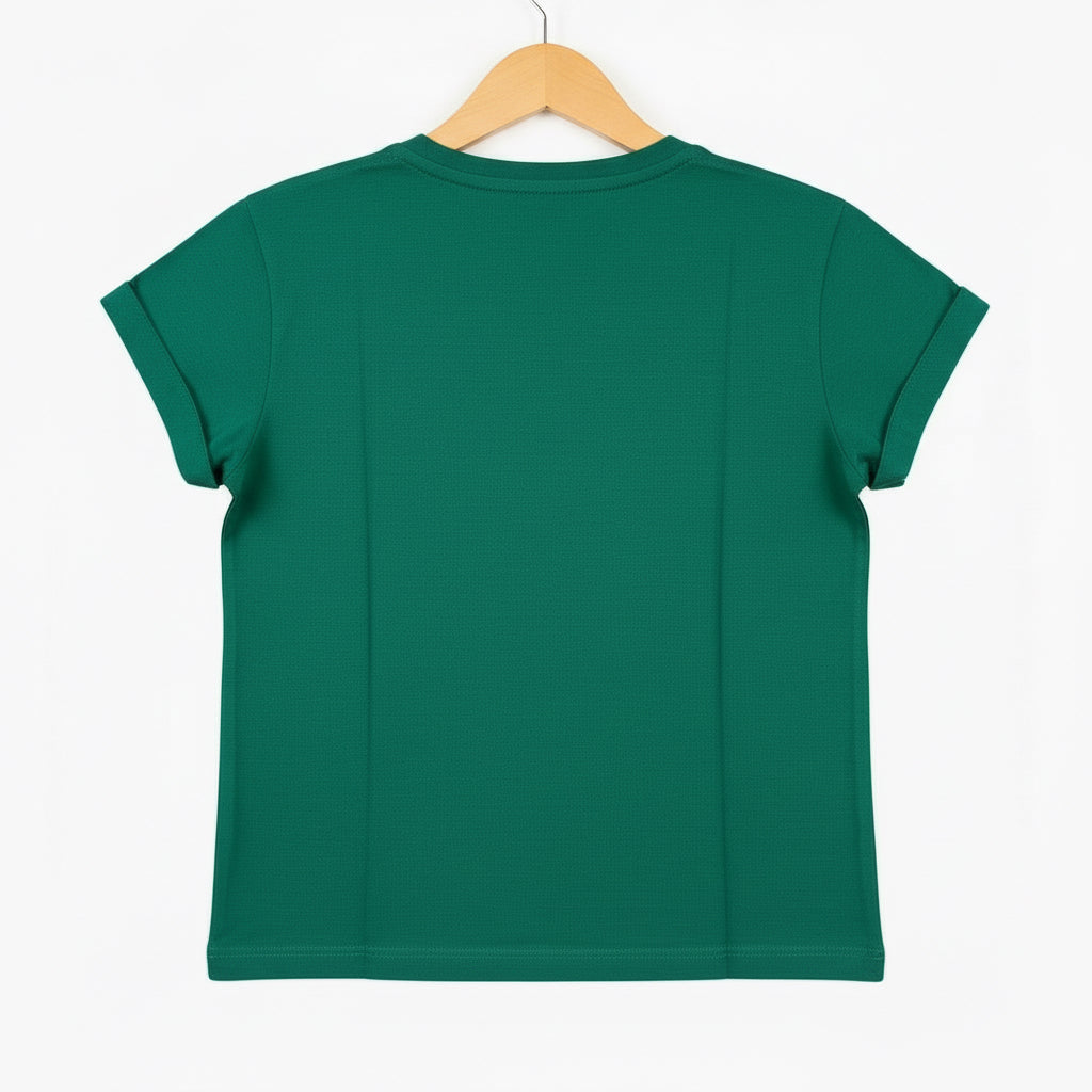 Only t-shirt mezza manica bambina verde