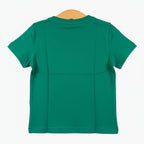 Only t-shirt mezza manica scritta con strass bambina verde - Abbigliamento bambini firmato | CDifferent Outlet