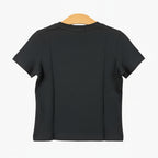 Only t-shirt mezza manica scritta con strass bambina nera - Abbigliamento bambini firmato | CDifferent Outlet