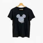 Only t-shirt mezza manica stampa topolino nera