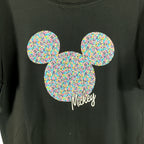 Only t-shirt mezza manica stampa topolino nera