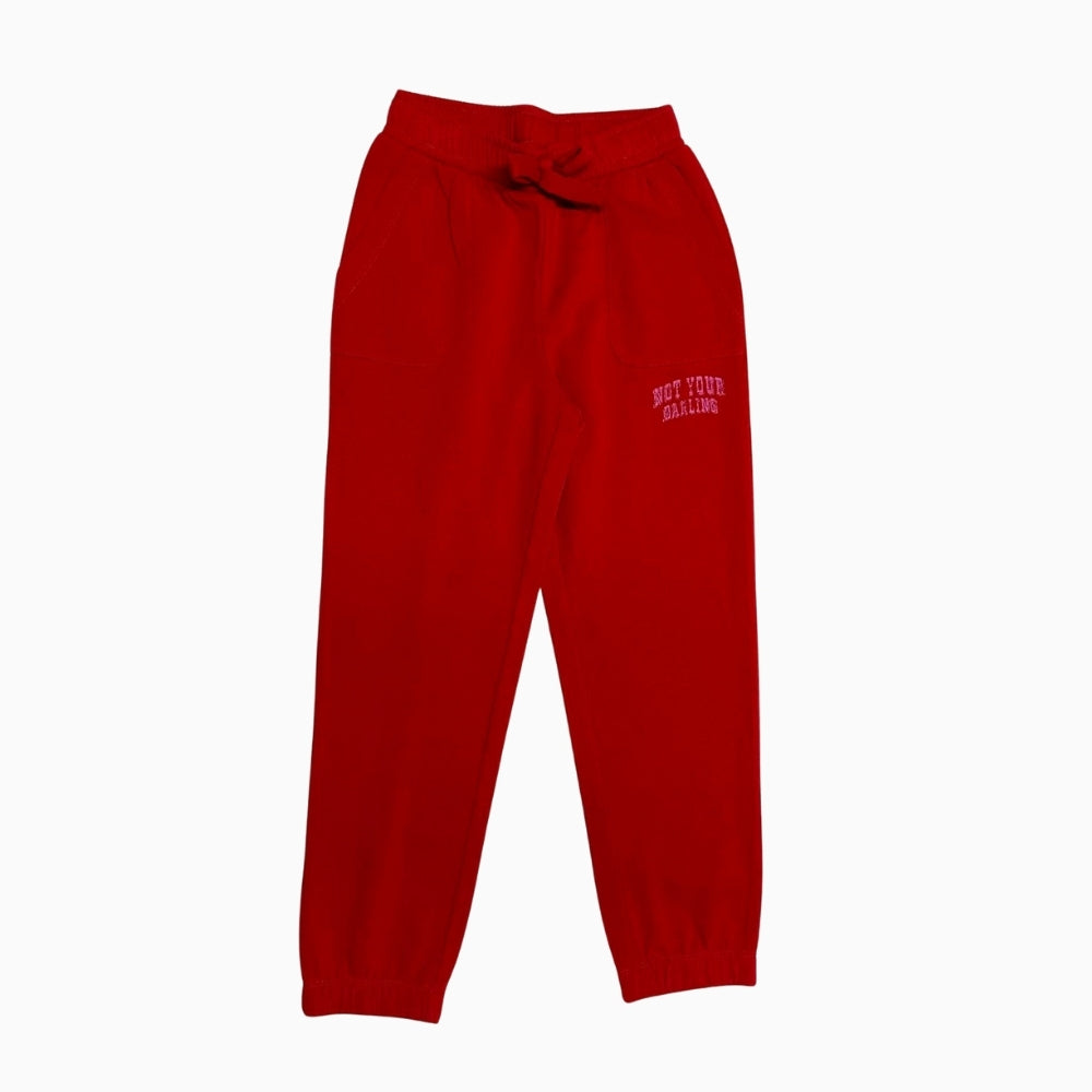 Only pantalone tuta bambina rossa