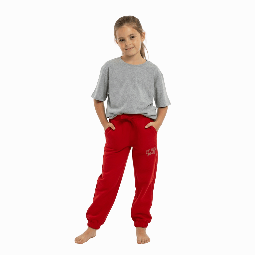 Only pantalone tuta bambina rossa