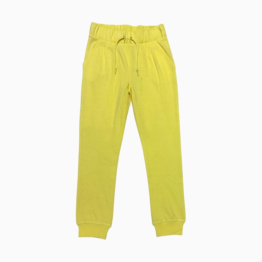 Only pantalone tuta felpata bambina gialla