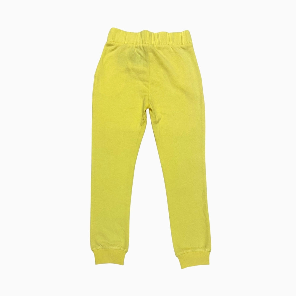 Only pantalone tuta felpata bambina gialla