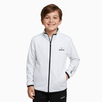 People felpa con zip bambino bianca